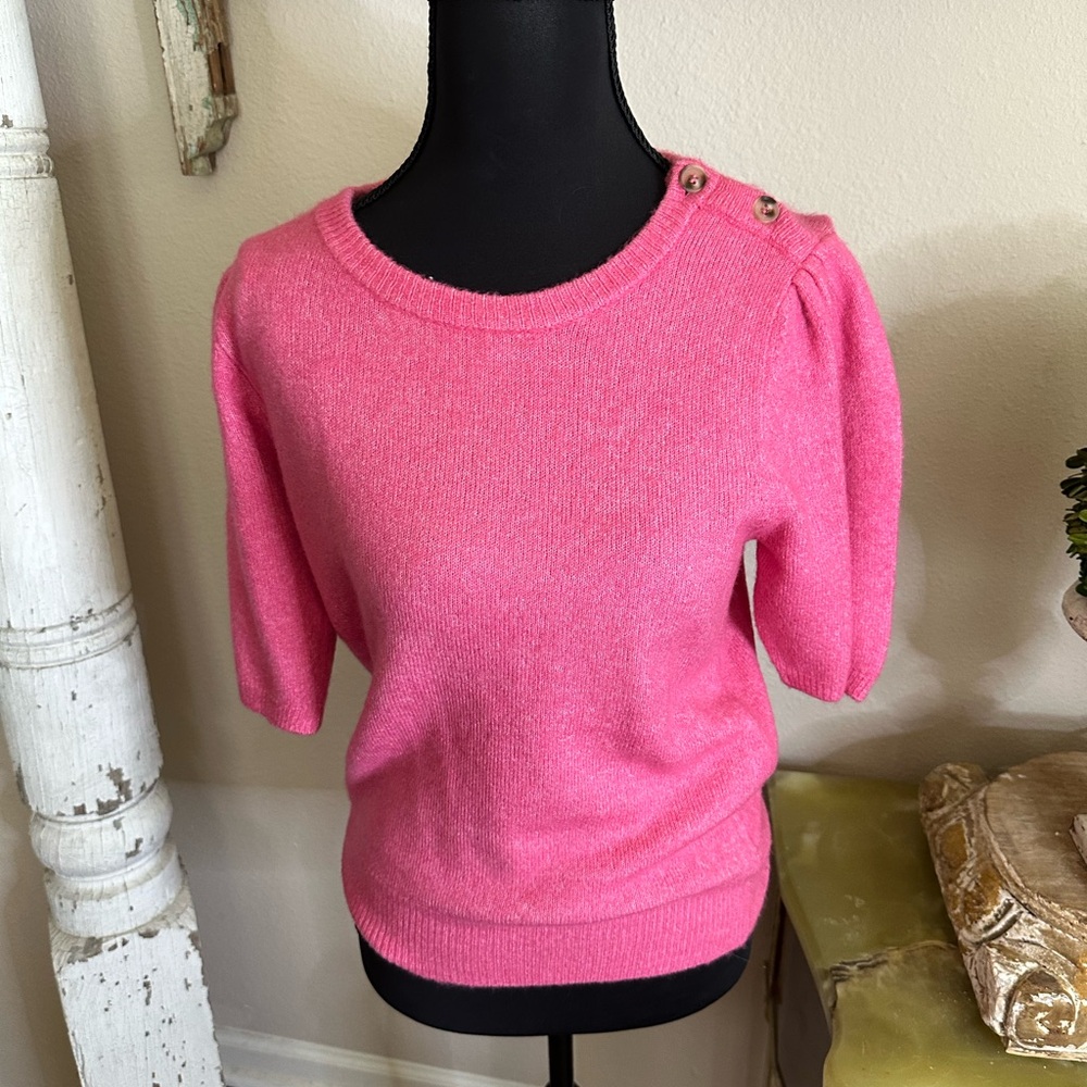 Buffalo David Bitton Vibrant Pink Crew Neck Sweater